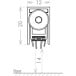 CCE TREND automatische plint 1220 1330mm / pce