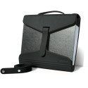 Yaka porte-classeur, cuir noir