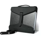 Yaka porte-classeur, cuir noir