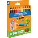 BIC Kids Multisurface Colouring Pencils Assorted Pack of 10 with Sharpener