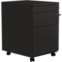 Mobile Pedestal 3 Drawer File Cabinet with Pencil Tray Anthracite
