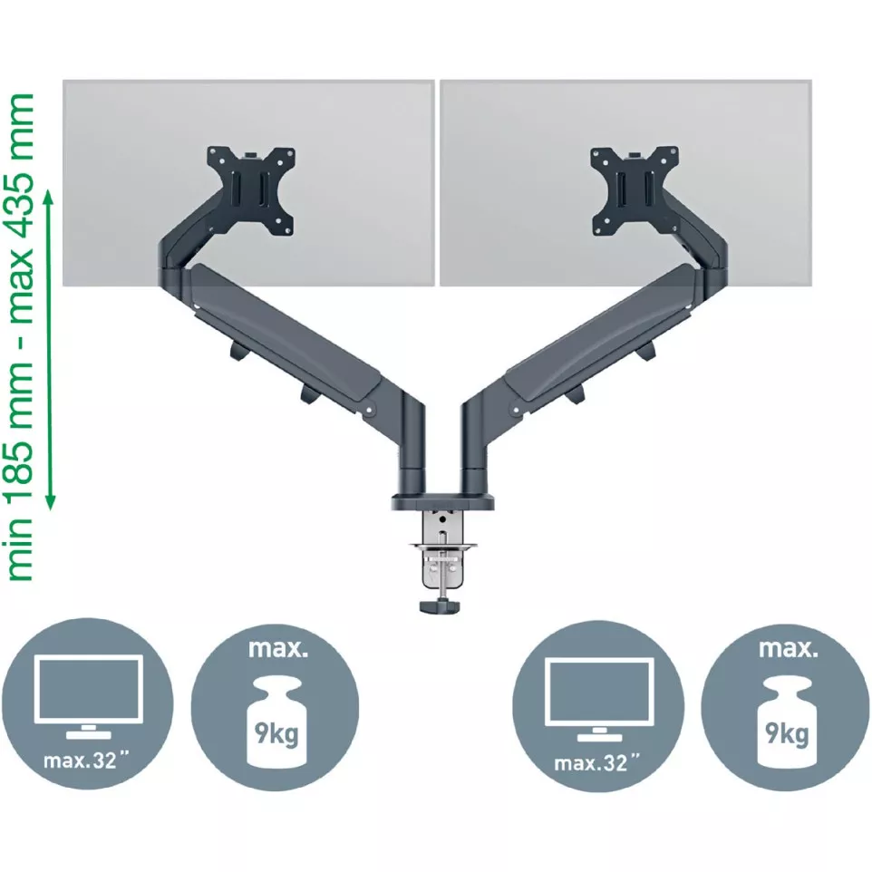 Leitz Ergo Space Saving Dual Monitor...