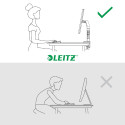 Leitz Ergo ruimtebesparende monitorarm, enkel, grijs