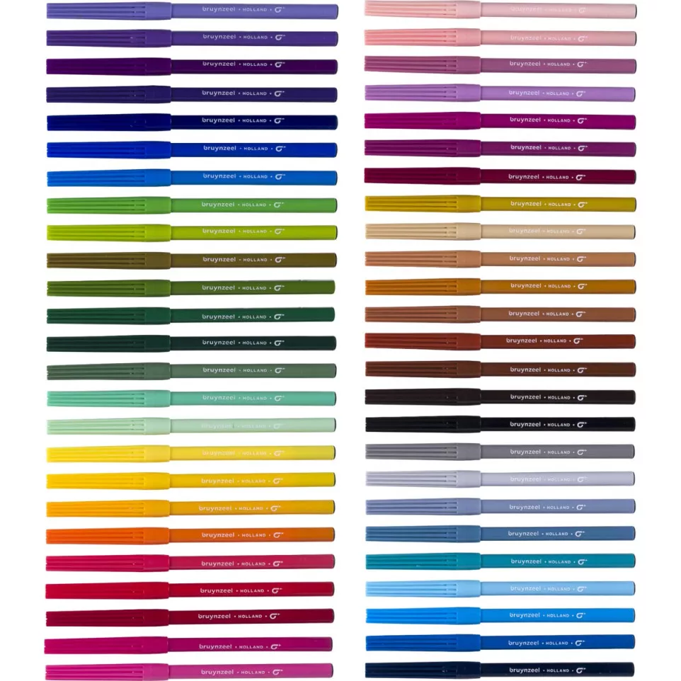 Bruynzeel felt tip pens set of 50