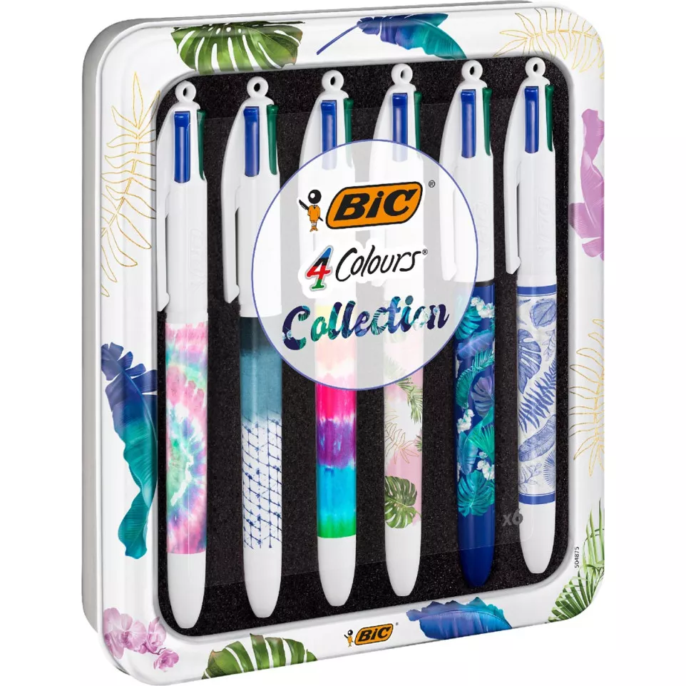 BIC 4 Colours Tie Dye Ballpoint Pen...