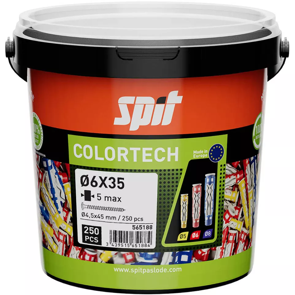 Emmer met 250 Spit Color Tech 6 x...