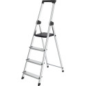 Brasq SL400 Aluminum Step Ladder, Silver, 4 Steps