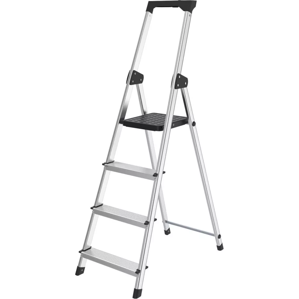 Brasq SL400 Aluminum Step Ladder,...