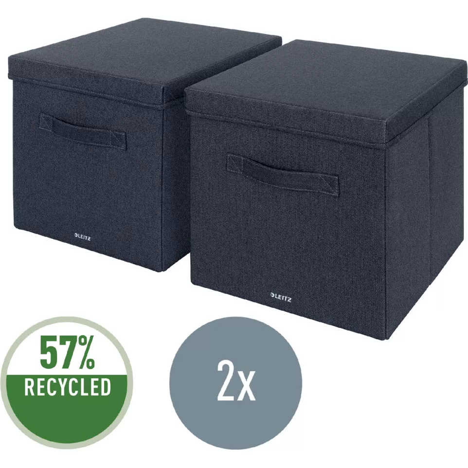 Leitz Storage Box Set of 2 Large Grey