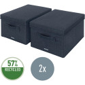 Leitz Click & Store Storage Box Medium Grey Set of 2