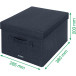 Leitz Click & Store Storage Box Medium Grey Set of 2