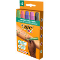 BIC Kids BodyMark Temporary Tattoo Markers Assorted Set of 5