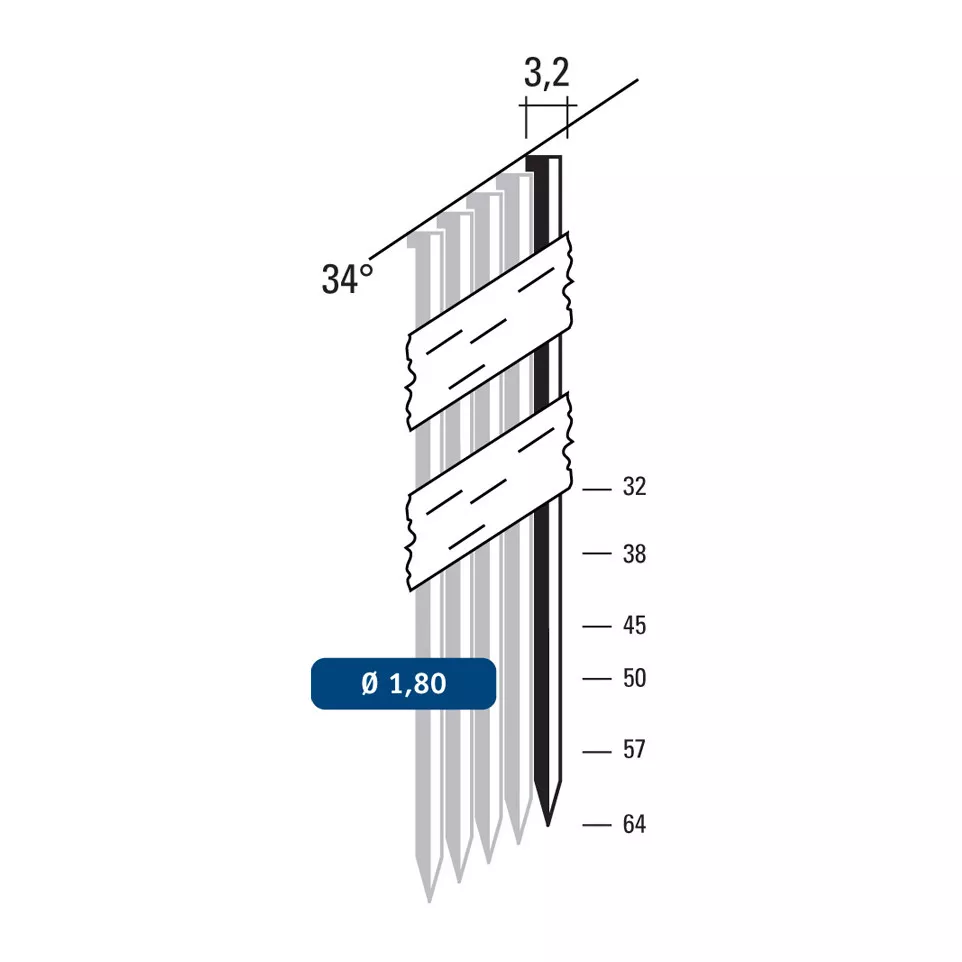Clous DA INOX SS316 Ring - longeur :...