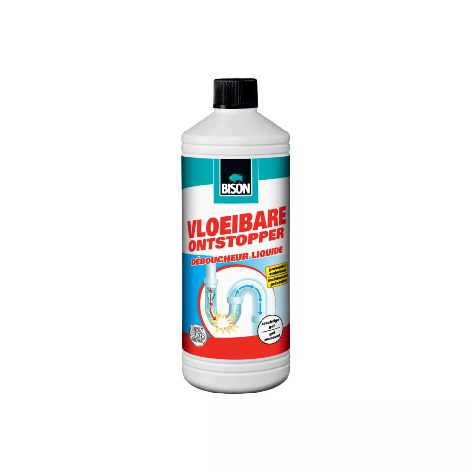 Bison Liquid Drain Cleaner, 1 L Bottle