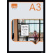 Nobo Magnetic Self-Adhesive Frame A3 Black Pack of 2