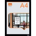 Nobo Magnetic Self-Adhesive A4 Frame Black Pack of 2