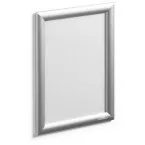 Durable cadre porte-affiche, en aluminium, ft A4, argent