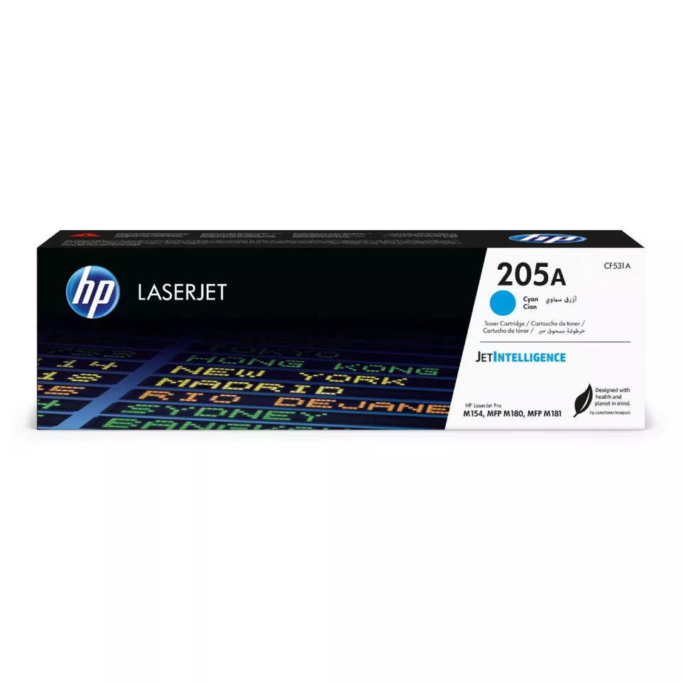HP toner 205A, 900 pages, OEM CF531A,...