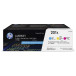 HP toner 201X, 3 x 2.300 pages, OEM CF253XM, 3 couleurs