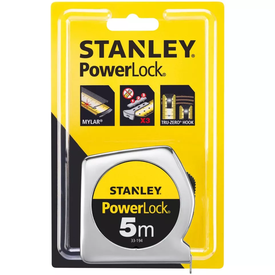 Stanley mètre ruban Powerlock 5 m x...