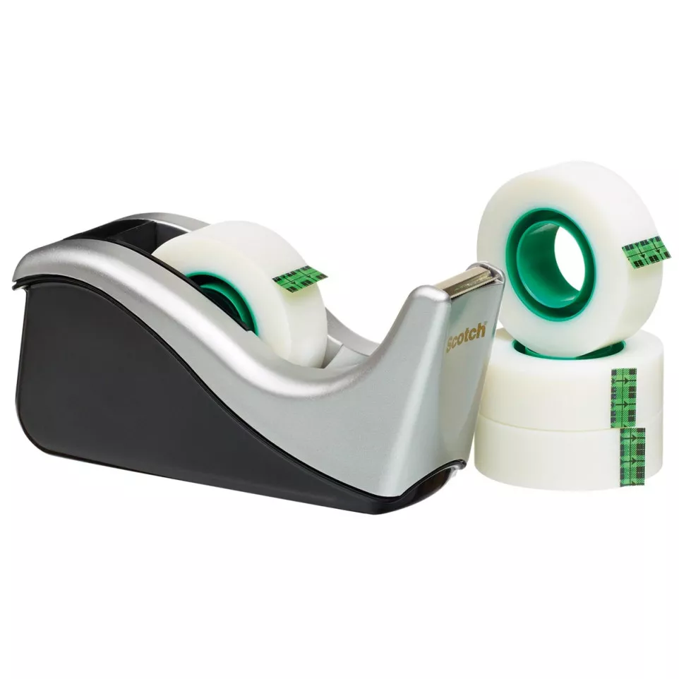 Scotch C60 Tape Dispenser Silver with...