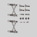 Pivot and Retractable Hinge Kit R01 depth 650mm for door up to 25kg per piece