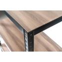 Avasco étagère Home Table, ft 88 x 90 x 45 cm, 3 tablettes, en métal, noir