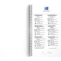 Oxford Essentials taskmanager dagplanner, 230 bladzijden, ft 14,1 x 24,6 cm, aqua