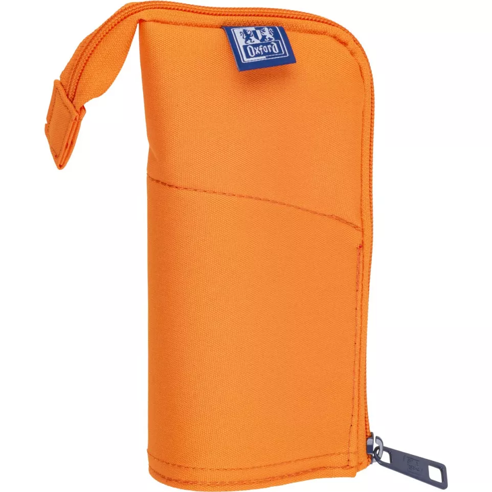 Oxford Stand-Up Orange Pencil Case