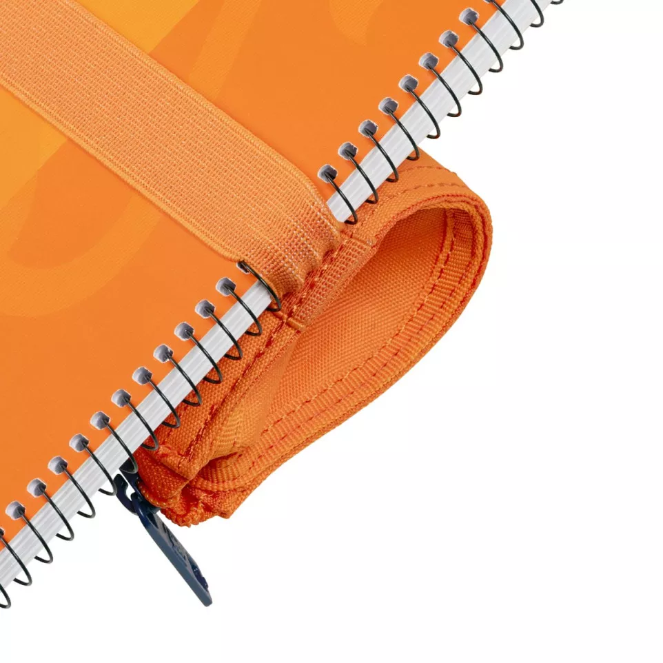 Oxford Stand-Up Orange Pencil Case