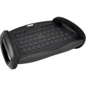 Desq adjustable footrest with two height settings and rocking motion black