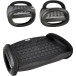 Desq adjustable footrest with two height settings and rocking motion black
