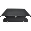 DESQ Metal Footrest, 3 Adjustable Heights, Heavy Duty, Black