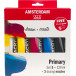 Amsterdam Acrylic Primary Acrylic Paint Set 120 ml 5 Tubes with 3 Pouring Spouts