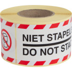 Rillprint etiketten Niet...