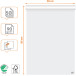 Nobo flipchartpapier premium, ft 60 x 85 cm, blanco/geruit, rol van 50 vel