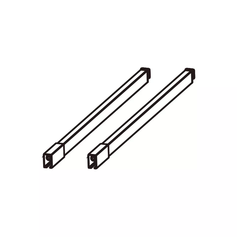Longitudinale railingset, antraciet,...