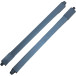 Set antracietkleurige lengterails van 400 mm diep met inpersbevestigingen voor Magic-Star Plus pannenlades / 2pce