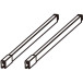 Set antracietkleurige lengterails van 400 mm diep met inpersbevestigingen voor Magic-Star Plus pannenlades / 2pce