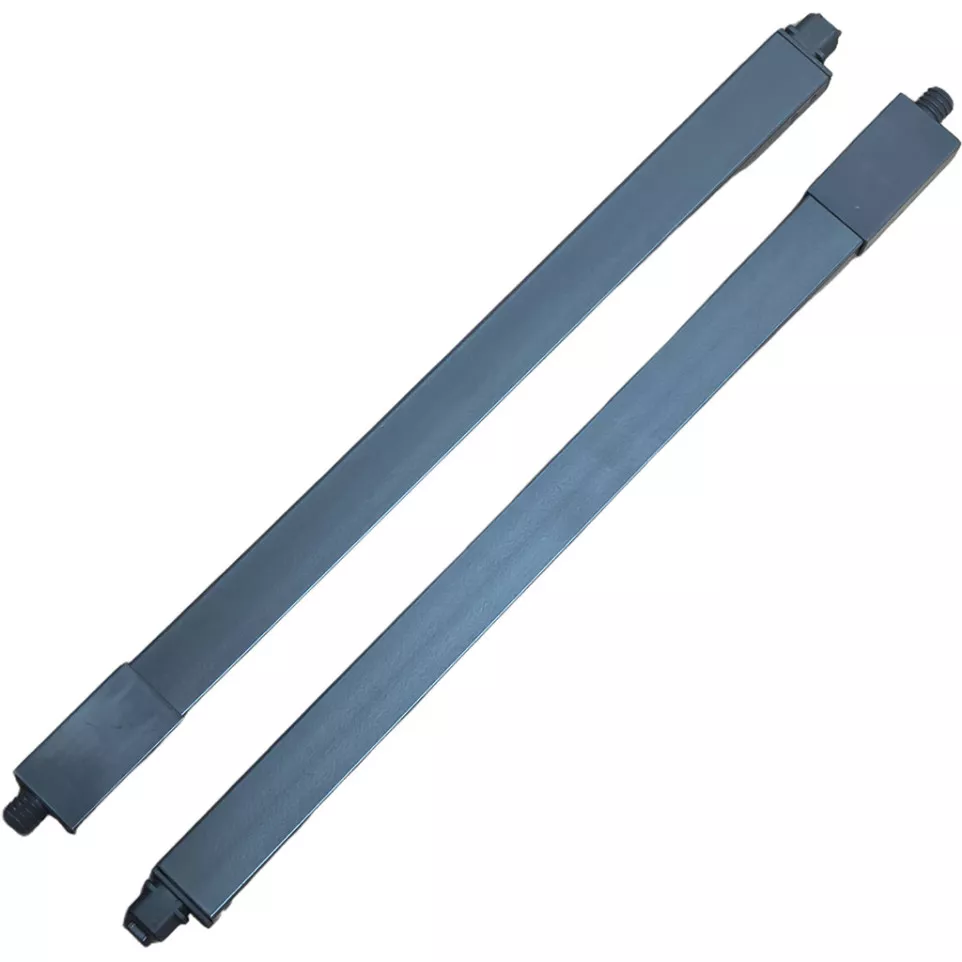 Set antracietkleurige lengterails van...