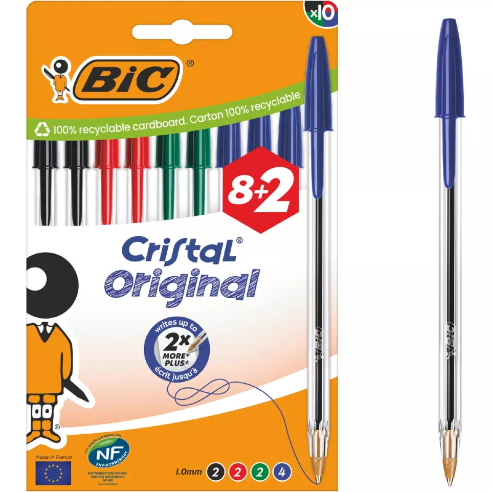 BIC Cristal Ballpoint Pens Medium...