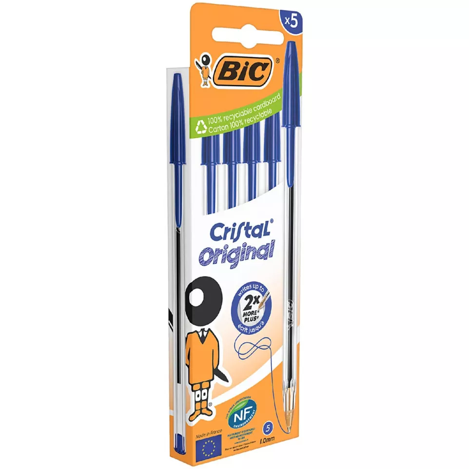Bic Cristal balpen medium, blauw,...