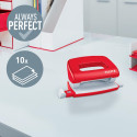 Leitz NeXXt WOW Mini perforator, 10 blad, rood