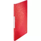 Leitz WOW document protector A4 20 pockets red