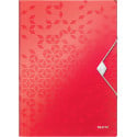 Leitz WOW chemise à élastiques et rabats, ft A4, rouge