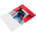 Leitz WOW elastomap met 3 kleppen, uit PP, ft A4, rood