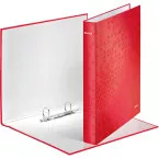 Leitz WOW Ring Binder Cardboard 2-Ring A4 25mm Spine Red