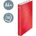 Leitz WOW ringmap, uit karton, rug van 25 mm, A4, rood