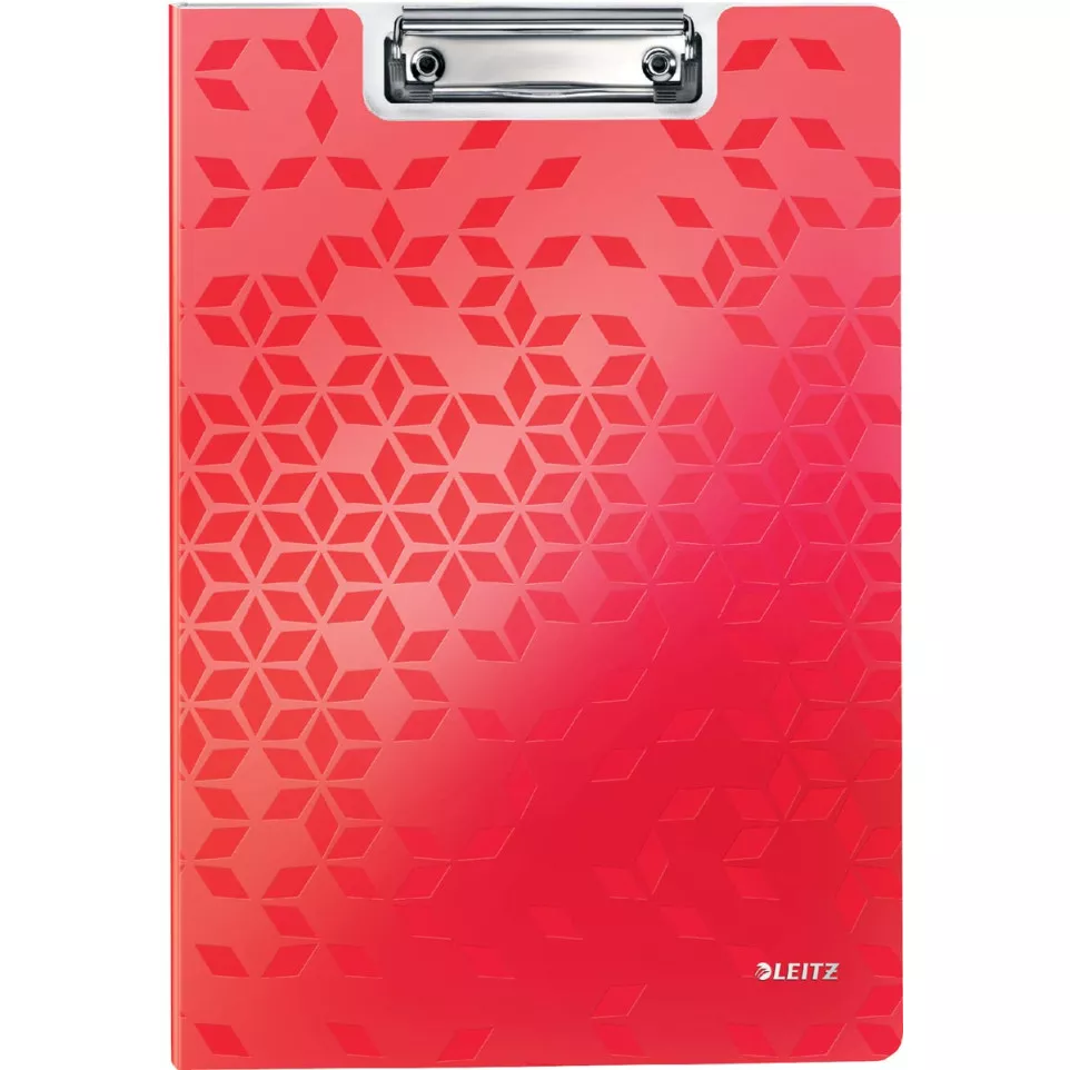 Leitz WOW A4 Clipboard Folder Red