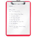 Leitz WOW klemplaat, ft A4, rood